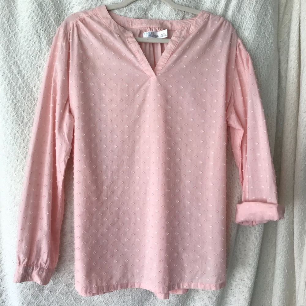 LG Pink and White Time & Tru tunic- NEVER WORN